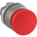 Springer Controls Co ABB Non-Illuminated Mushroom Head PB Metal Bezel, 22mm, Red, P9M-EM3RN P9M-EM3RN